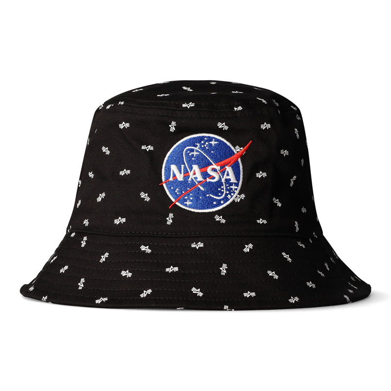 NASA AOP BUCKET HAT - BLACK ONE