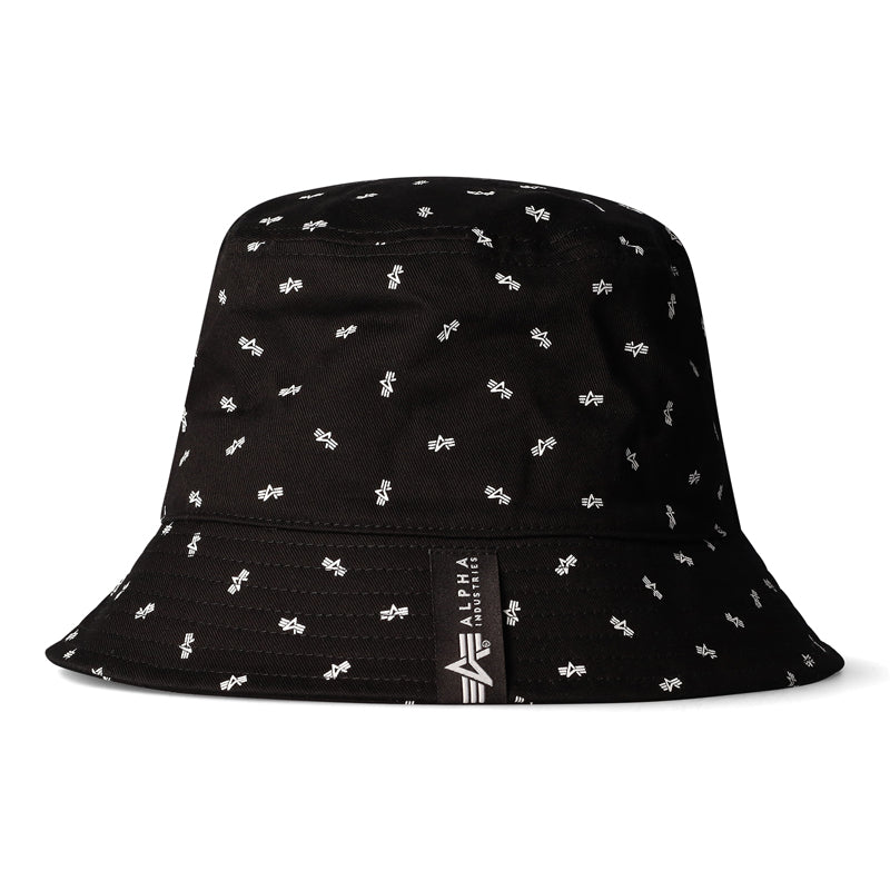 NASA AOP BUCKET HAT - BLACK ONE