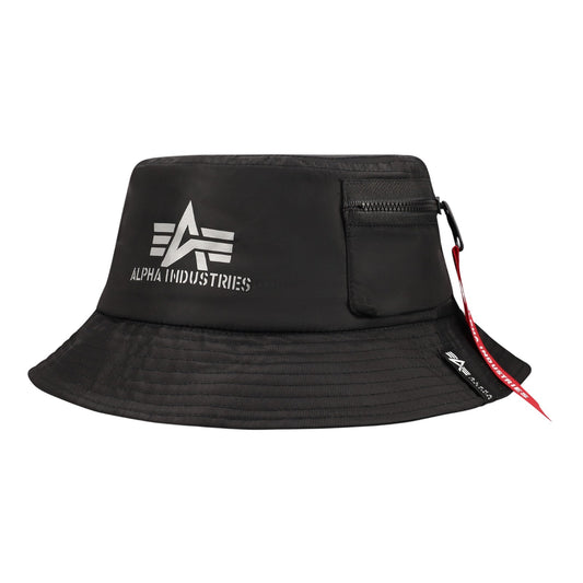 Ai Nylon BUCKET Hat - BLACK