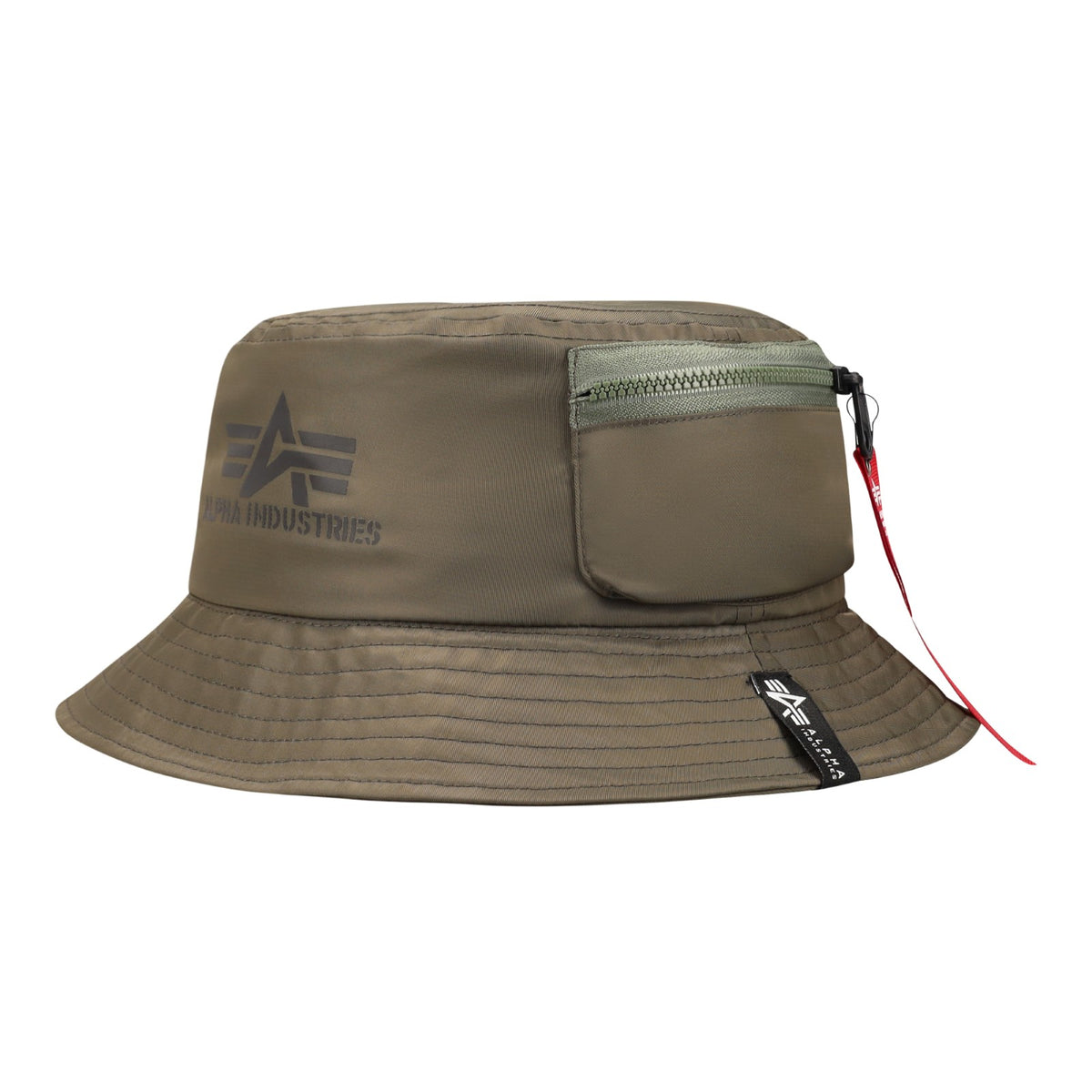 NYLON BUCKET HAT - OLIVE