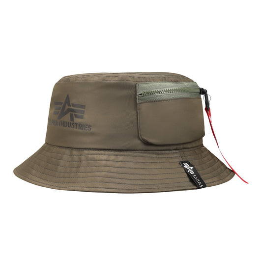 NYLON BUCKET HAT - OLIVE