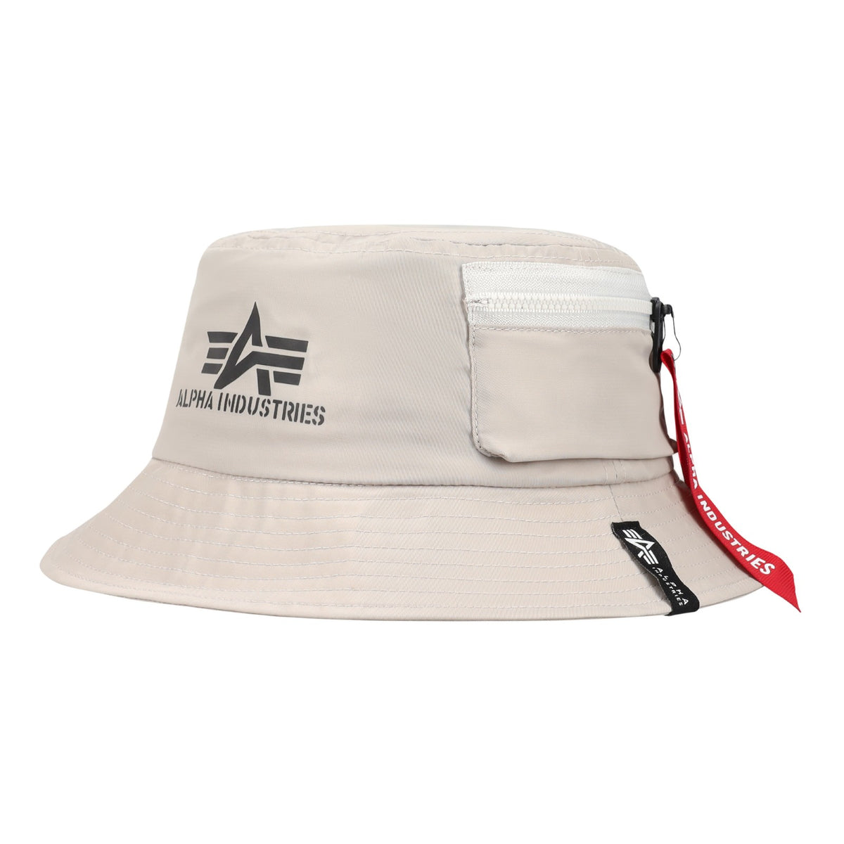 AI NYLON BUCKET HAT - TAUPE