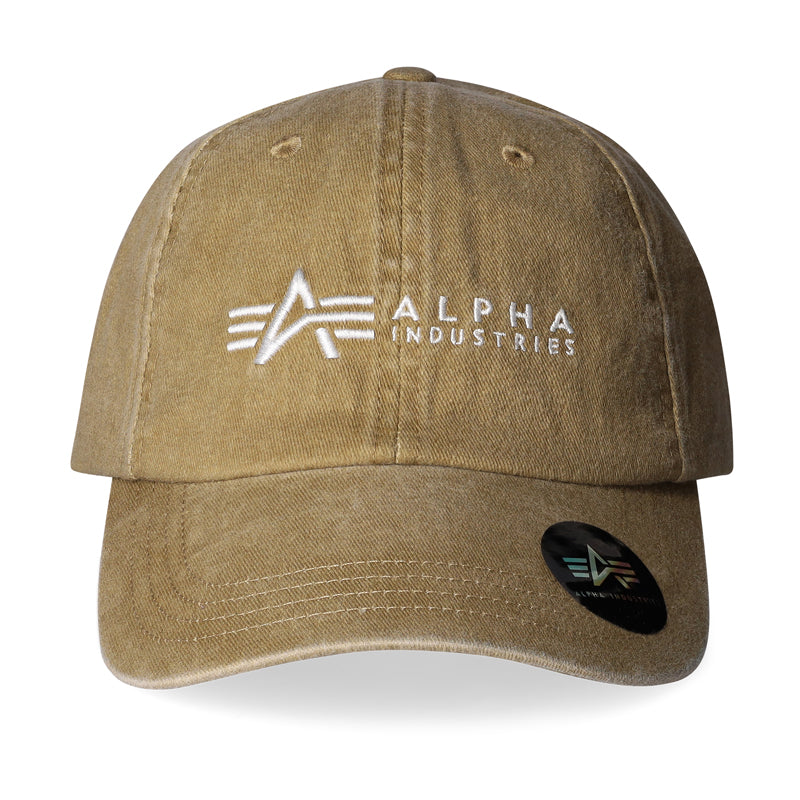 ACID WASH PEAK CAP - KHAKI ONE