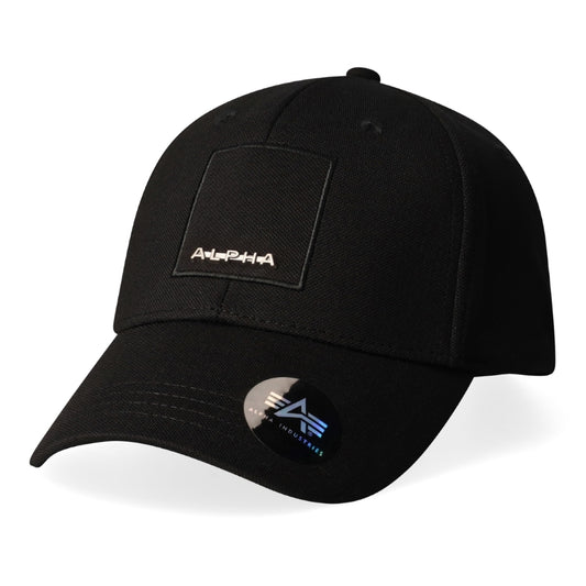 ALPHA LABEL PEAK CAP - BLACK ONE SIZE