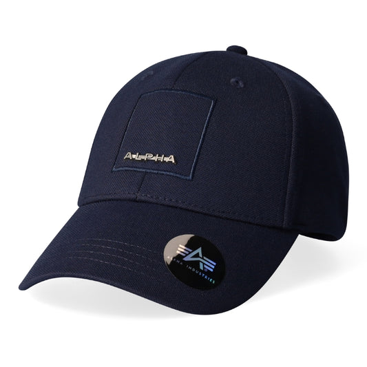 ALPHA LABEL PEAK CAP - NAVY ONE SIZE