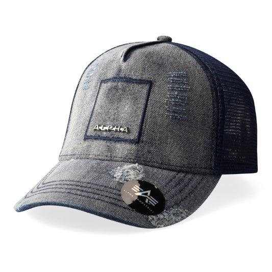 ALPHA DENIM TRUCKER - BLUE ONE SIZE