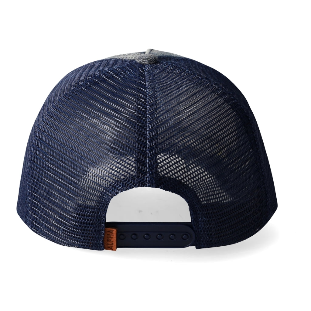 ALPHA DENIM TRUCKER - BLUE ONE SIZE