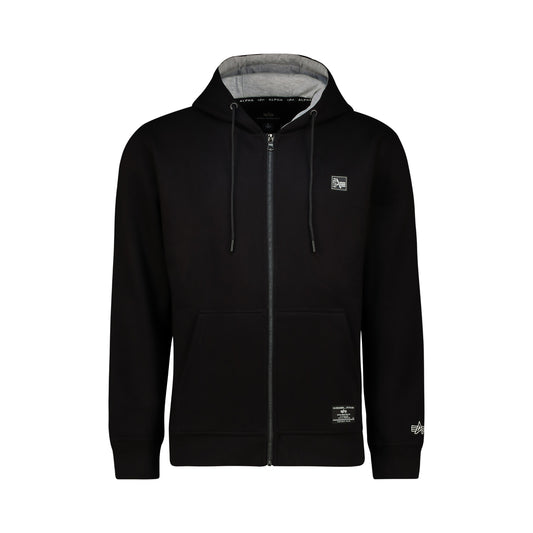 ALPHA ZIP HOODY - Black