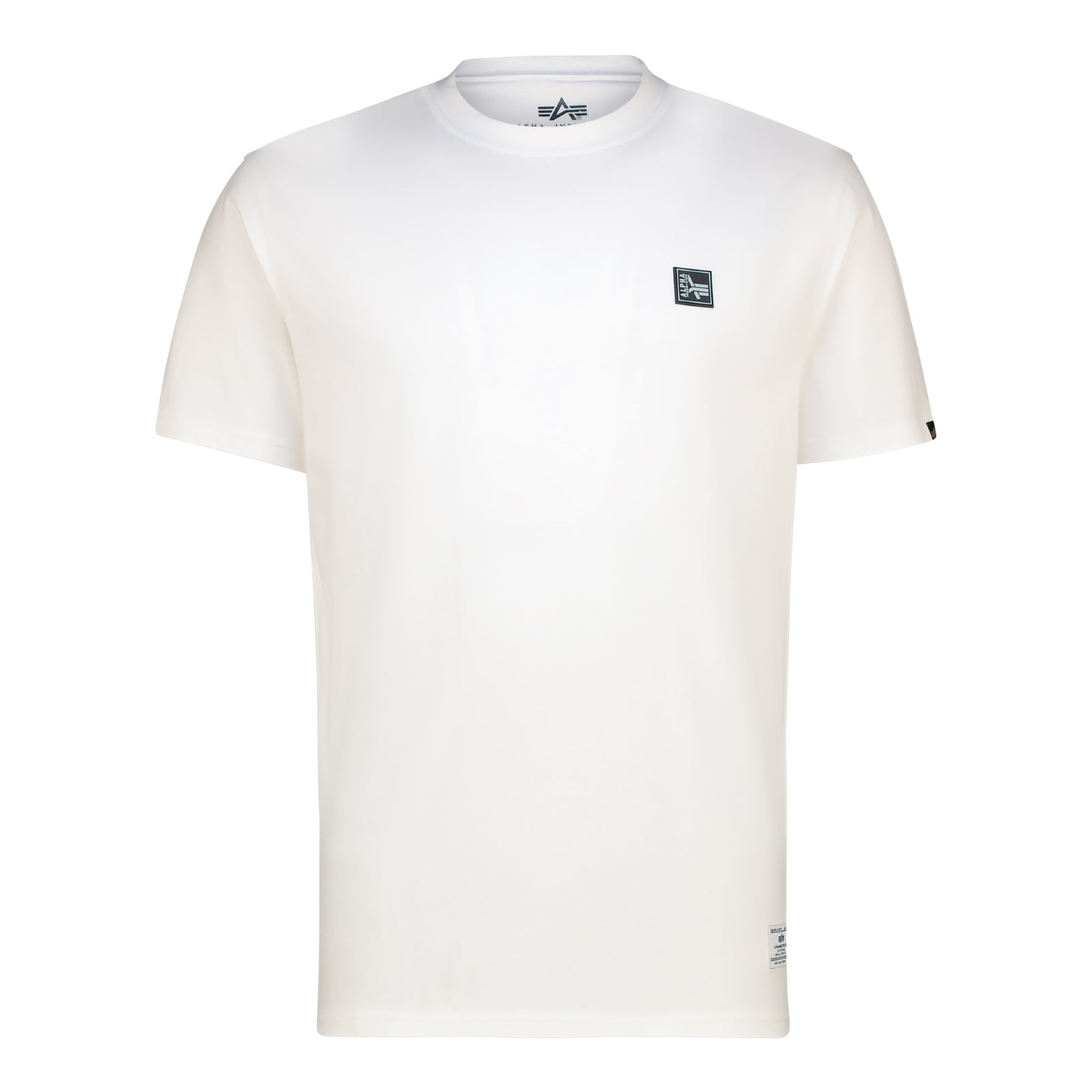 ALPHA RUBBER BADGE T - White