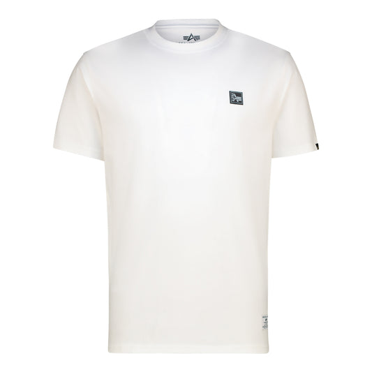 ALPHA RUBBER BADGE T - White