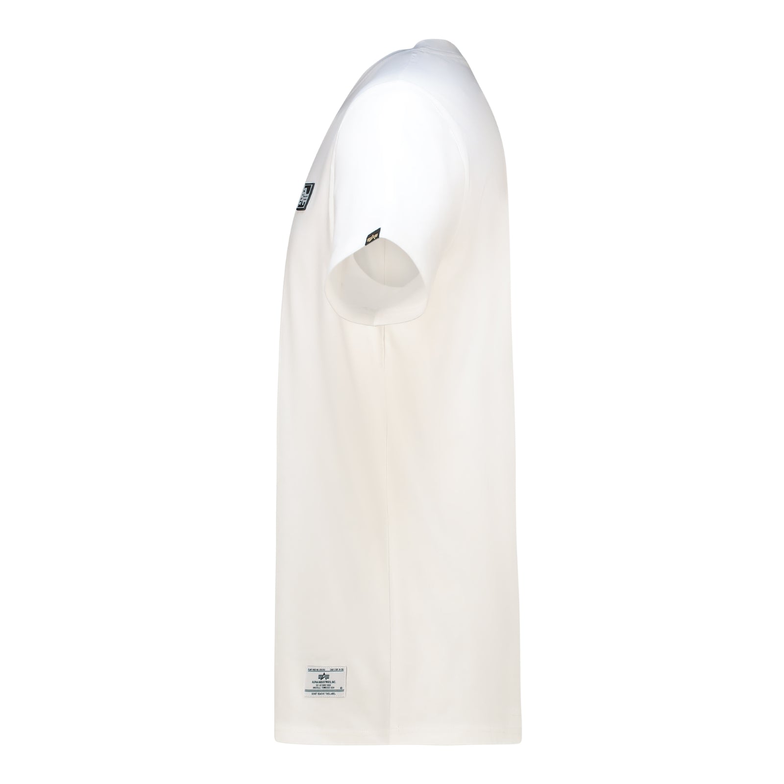 ALPHA RUBBER BADGE T - White