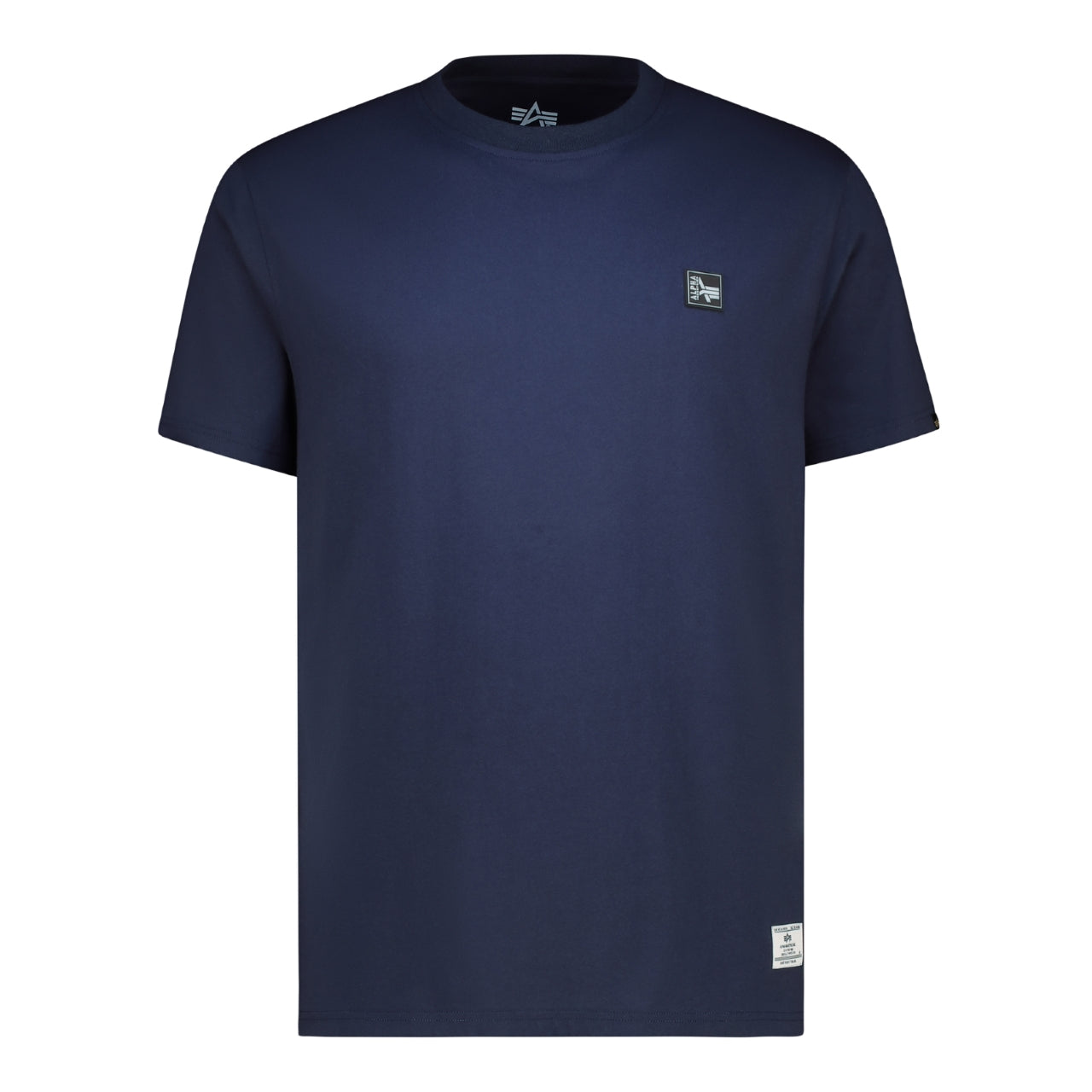 ALPHA RUBBER BADGE T - Blue Navy
