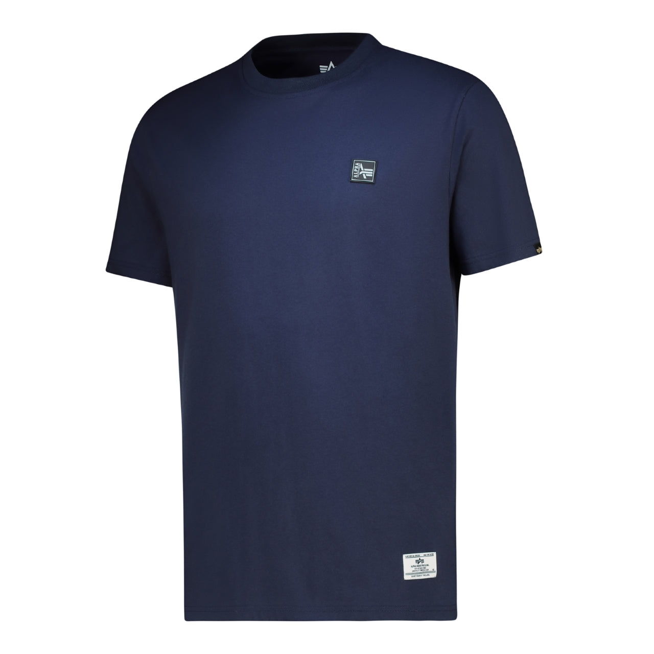 ALPHA RUBBER BADGE T - Blue Navy