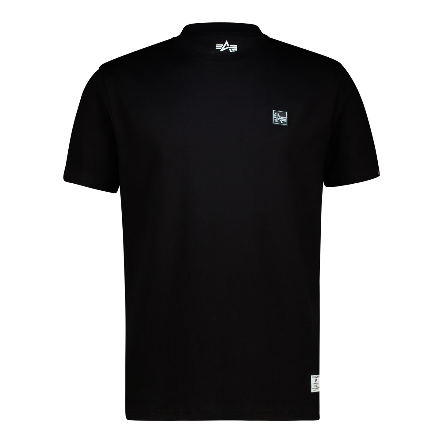 ALPHA RUBBER BADGE T - Black
