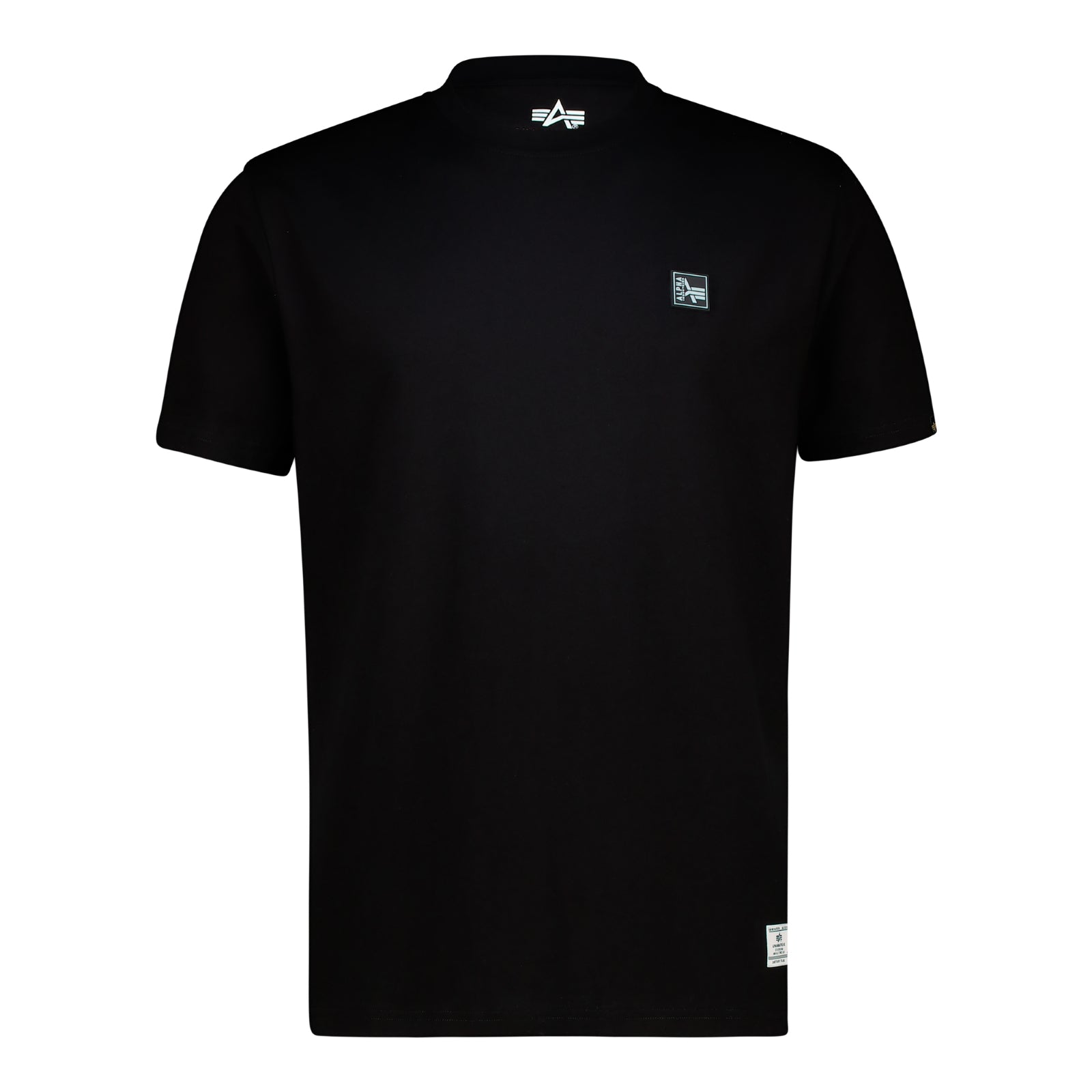 ALPHA RUBBER BADGE T - Black