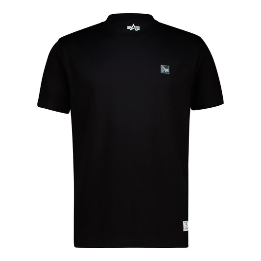 ALPHA RUBBER BADGE T - Black