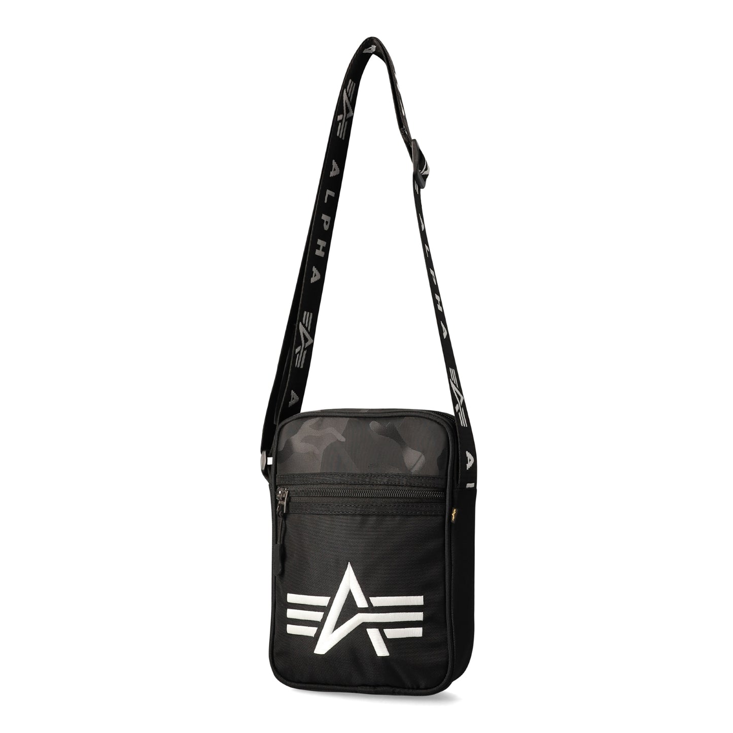 PILOT SHOULDER BAG - BLACK/CAMO ONE