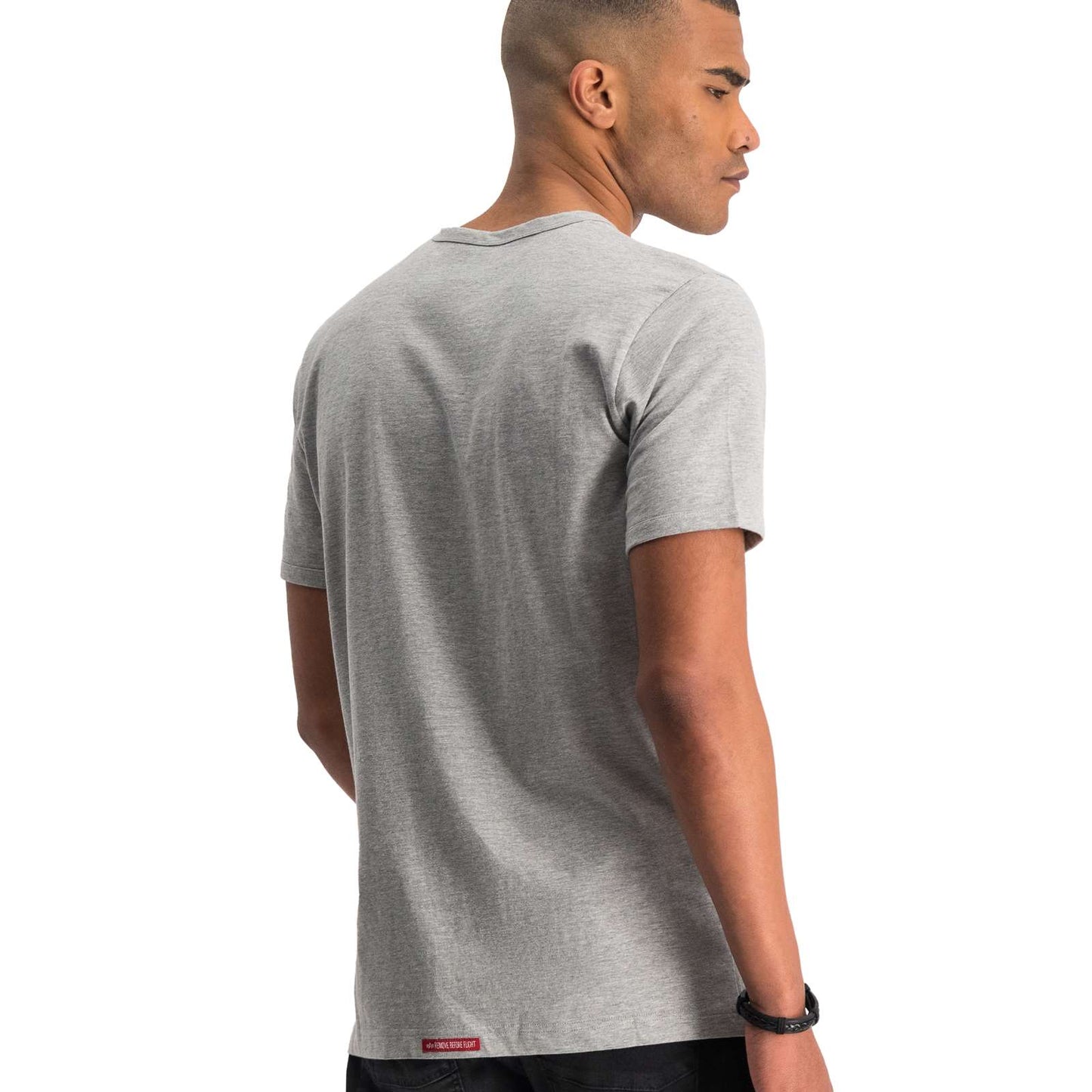 AI RINGER T - GREY MELANGE