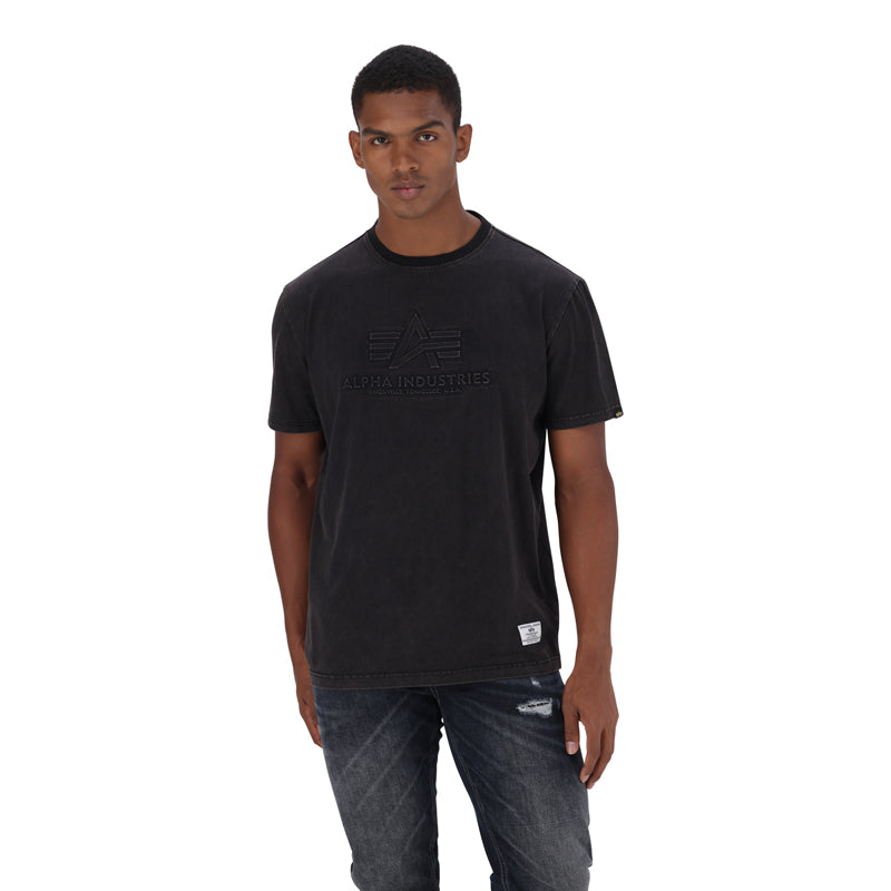 AI ACID WASH T - Black