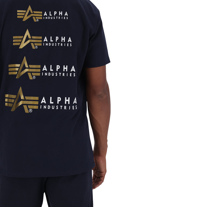 AI MULTI BACKPRINT T - Blue Navy