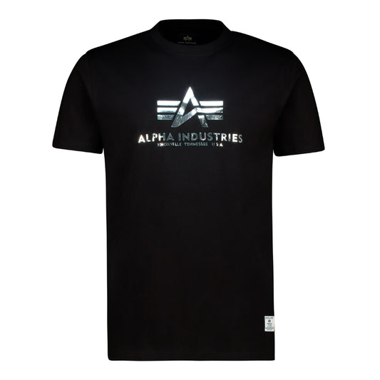 METALLIC LOGO T - Black