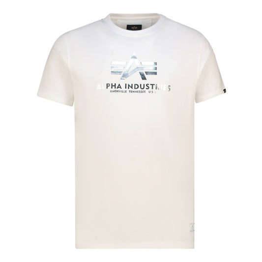 METALLIC LOGO T - White