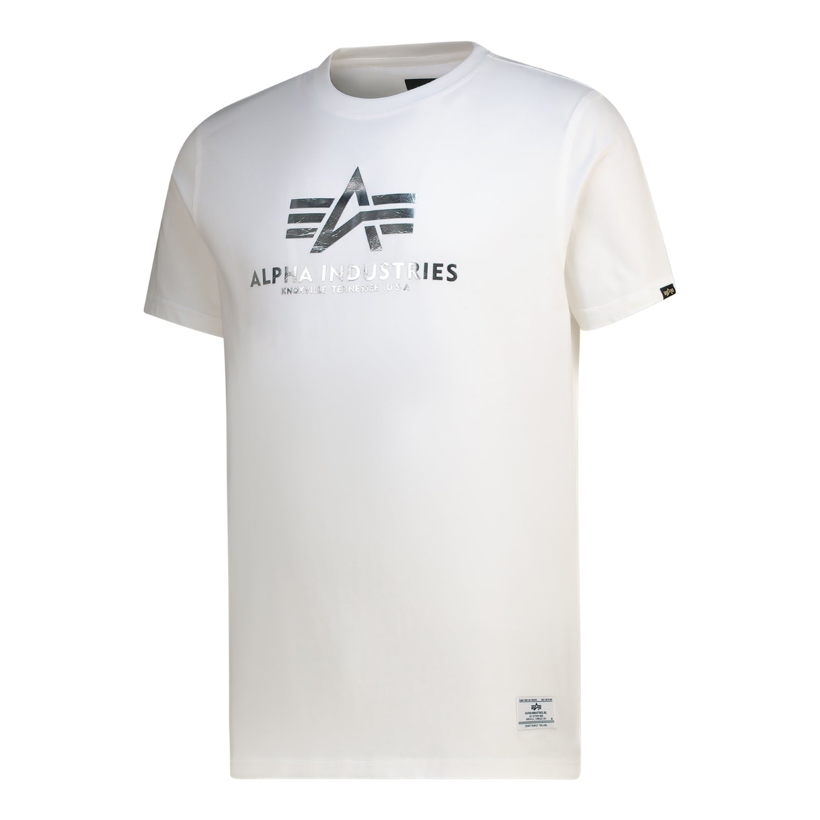 METALLIC LOGO T - White