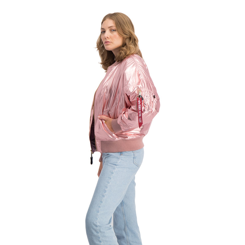 MA-1 METALLIC JACKET - ROSE COPPER