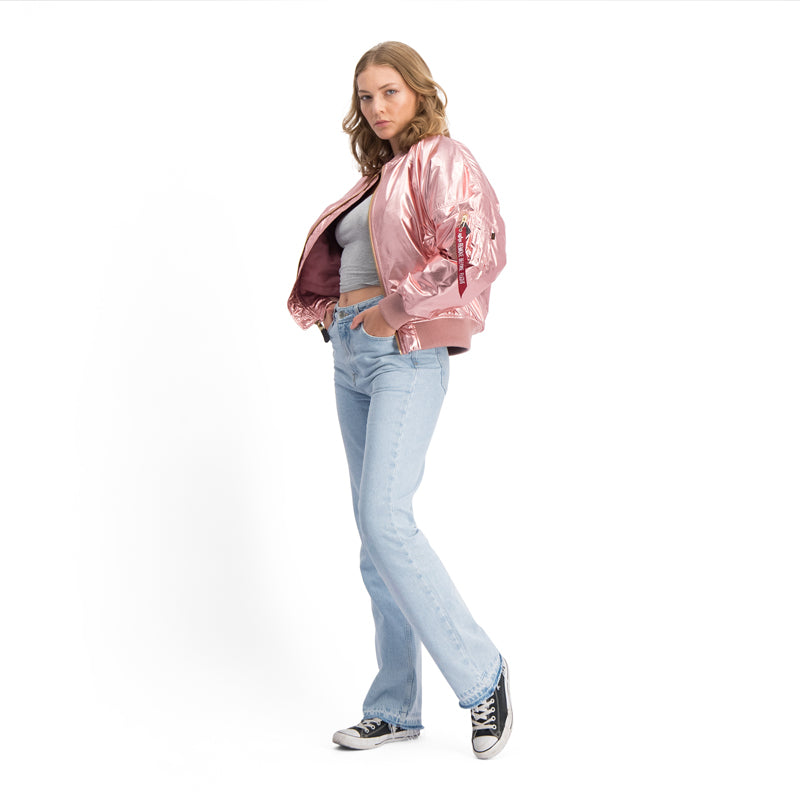 MA-1 METALLIC JACKET - ROSE COPPER