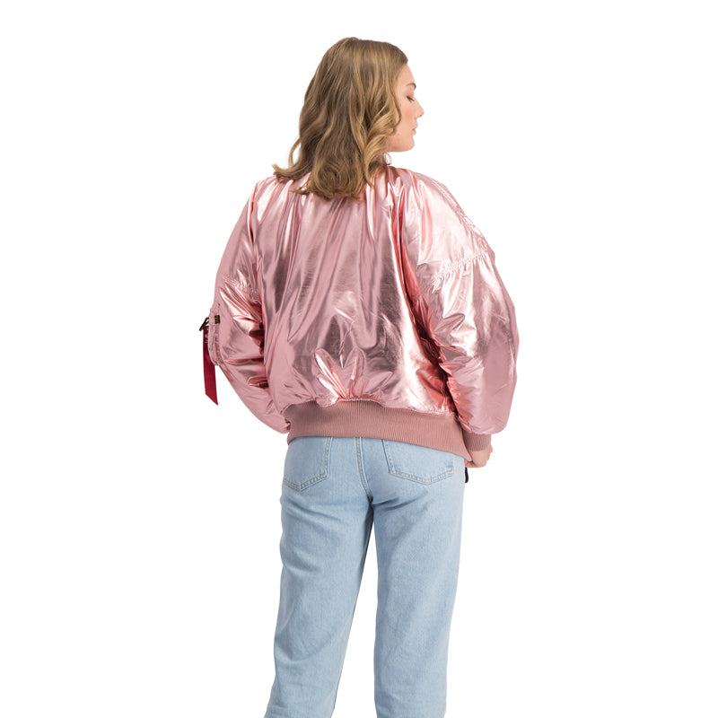 MA-1 METALLIC JACKET - ROSE COPPER