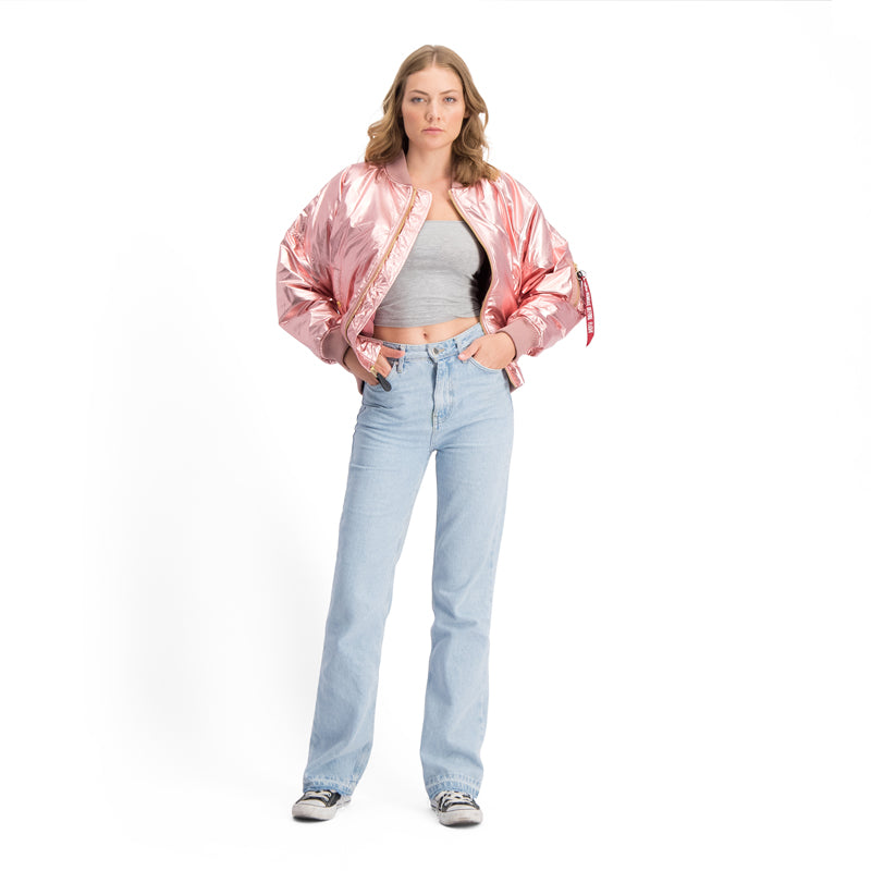 MA-1 METALLIC JACKET - ROSE COPPER