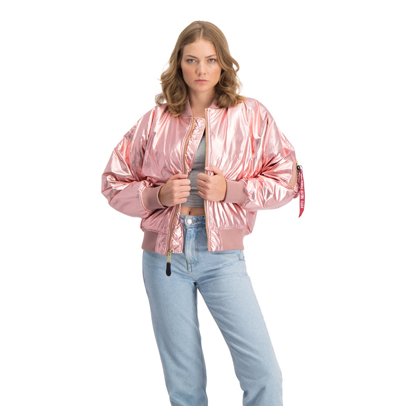 MA-1 METALLIC JACKET - ROSE COPPER