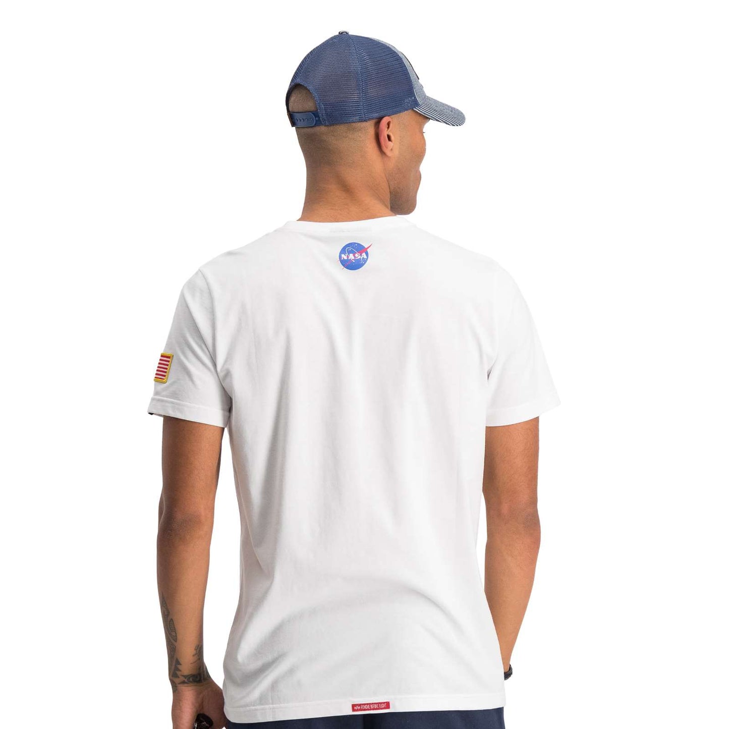 NASA BADGE T - White