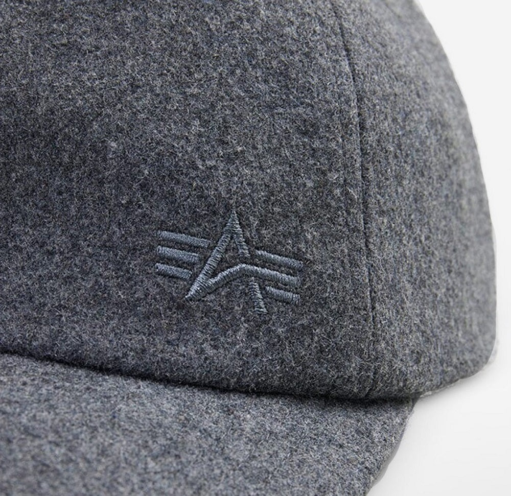 ALPHA WOOL CAP - DK CHARCOAL HEATHER