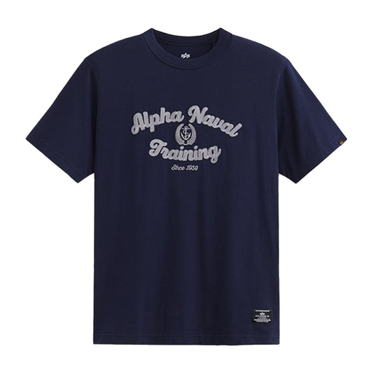 ALPHA NAVAL TRAINING TEE - REP BLUE