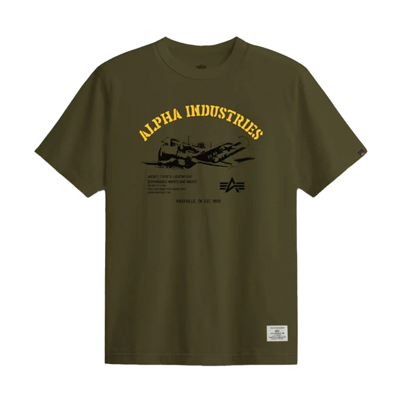 ALPHA PLANE TEE - OLIVE