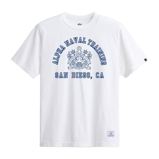 ALPHA NAVAL BASE SAN DIEGO TEE - WHITE