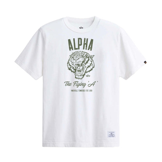 ALPHA TIGER TEE - WHITE